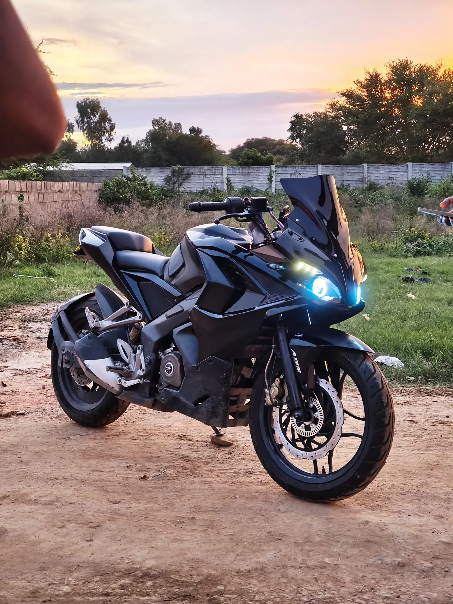 Motorcycle fit and finish detail example