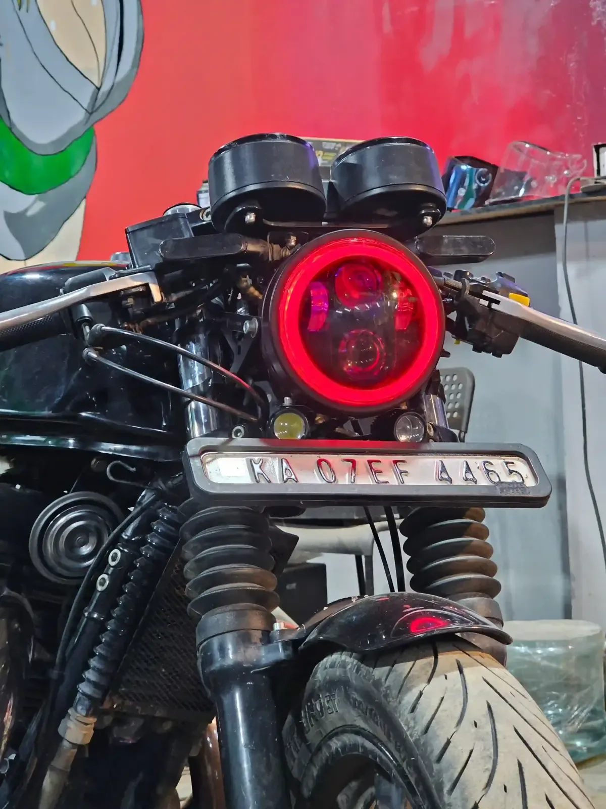 Custom motorcycle tail tidy build by LS Customs