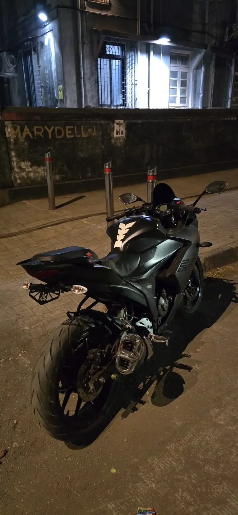 Custom tail tidy with integrated indicators by LS Customs